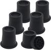 Mini Round Furniture Riser Pad - Rubber Bottom with Spike Top for Washing Machine, Bed Leg and Furniture Height Increase