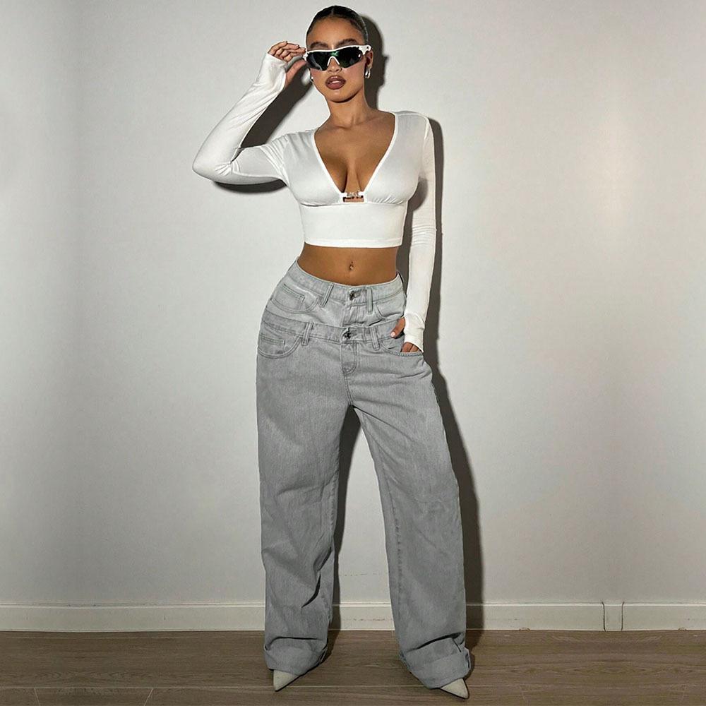 Women's Spring/summer Sexy Spicy T-shirt, Backless Design, Cropped Slim Top