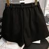 Spring-Summer Korean Style Women's High Waist A-line Wide Leg Bootcut Shorts