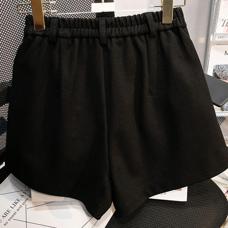 Spring-Summer Korean Style Women's High Waist A-line Wide Leg Bootcut Shorts