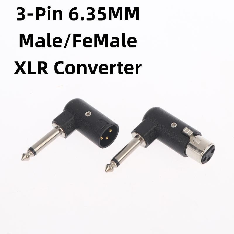 1/2Pcs Xlr Plug Male/Female To 6.35Mm Male Adapter 3-Pin Balanced Audio Interface For Microphones Speakers Audio Interfaces