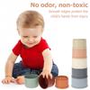8Pcs Stacking Cup Toys for Kids Multifunctional Nesting Cup Toy Education Develop Building Cup Toy Color and Size Recognition
