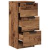 Sideboard Rustic Wood Look 30 x 30 x 70 cm Engineered Wood