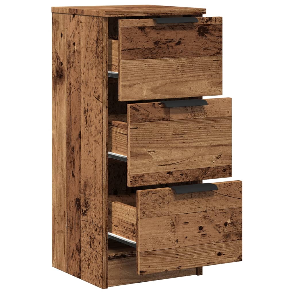 Sideboard Rustic Wood Look 30 x 30 x 70 cm Engineered Wood