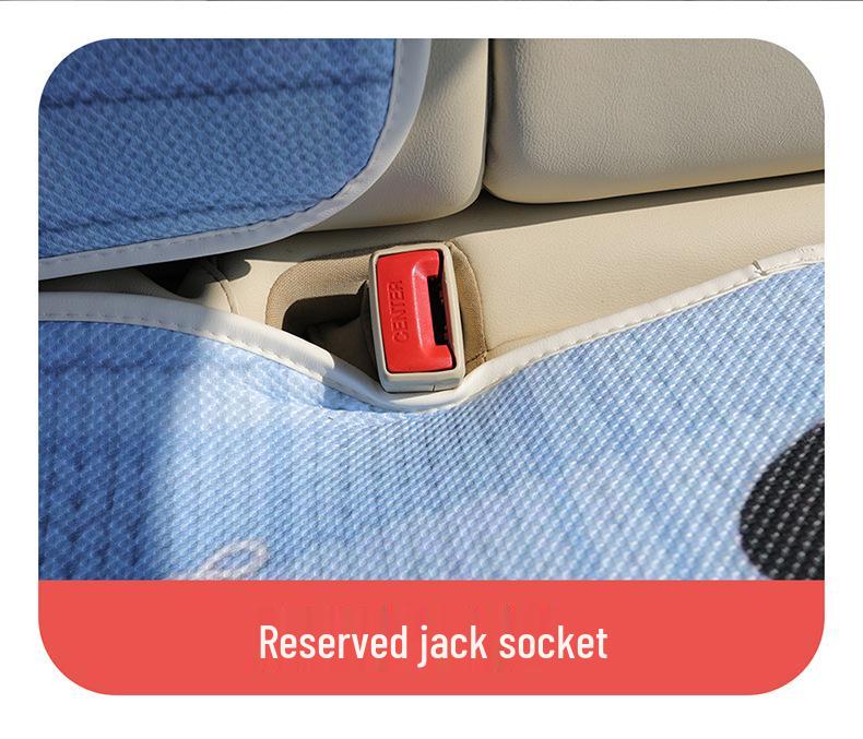 Cherry Cartoon Dog Car Seat Cushion for Ford EcoSport, RuiSi, Focus - Year-Round Use