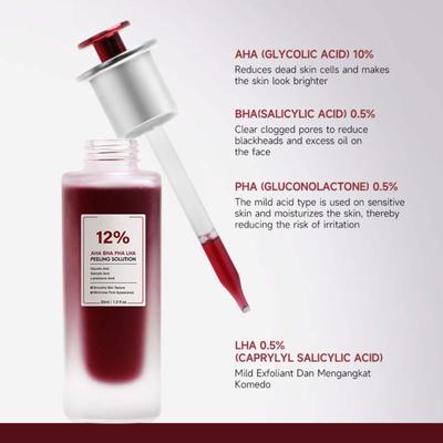 Frucht Salicylsäure Peeling Mitesser Akne Narben Akne Poren Verkleinern Feuchtigkeitsspendend 35ML