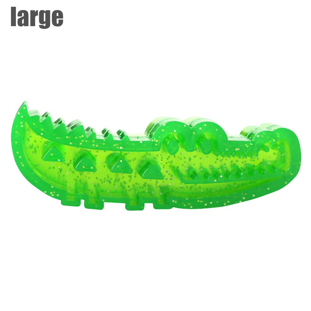 Crocodile Dog Slow Feed Toy Food Hiding Puzzle Feeder Chew Toy for Dogs Teeth Cleaning Training Interactive Pet Toy Reduce Bloat