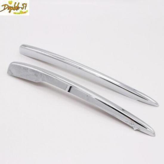 For Volvo XC90 2016- 2PCS Chrome Front Fog Light Lamp Cover Molding Trim