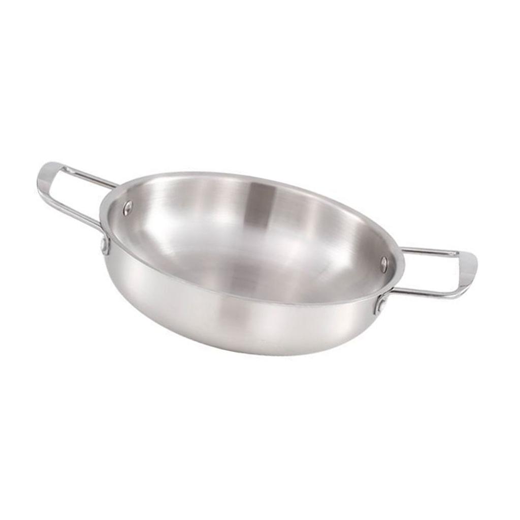 Korean Ramen Cooking Pot with Handle Stainless Steel Fast Heating Convenient Noodle Pot for Soup
