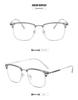 New Retro Large Business Casual Eyewear: Lightweight, Comfortable, Anti-Blue Light Eyebrow Frame.