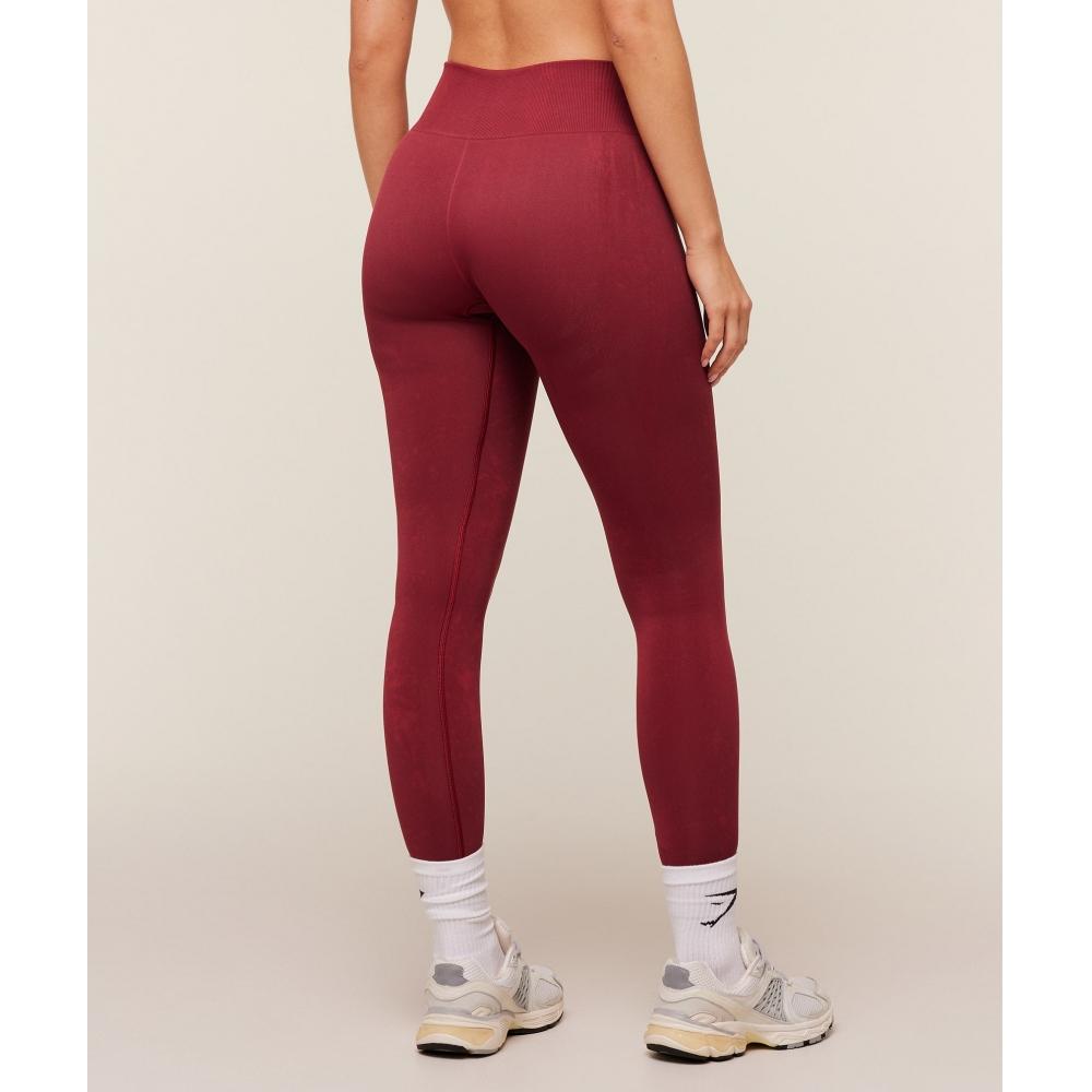 Gymshark Everyday Seamless Washed Legging 2.0 Red Wash B6b8x Rccj
