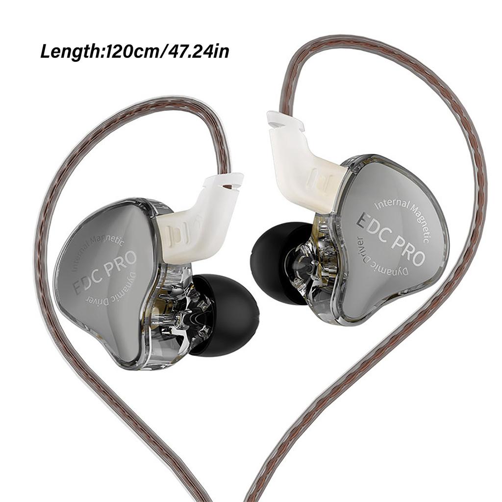 Earphones Dynamic Coils HiFi Headphone Sound Sports Earbud Noise Cancelling Earpieces with Detachable Cable