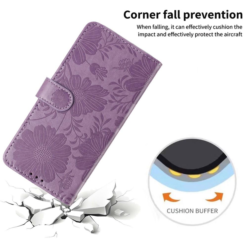 Wallet Case for Universal Cases - Leather/PU, Purple, With Lanyard