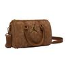 New Jordan Faux Suede Water Buckets Boston Bag, Shoulder Bag, Crossbody Bag, Handbag Regular Unisex Light Brown JD2533091AD-001