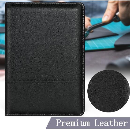A5 Padfolio Business Portfolio Folder,Junior Size Document Folder Organizer, Padfolio with Interior Pocket and Pen Loop, 5 x 8 Writing Pad Included