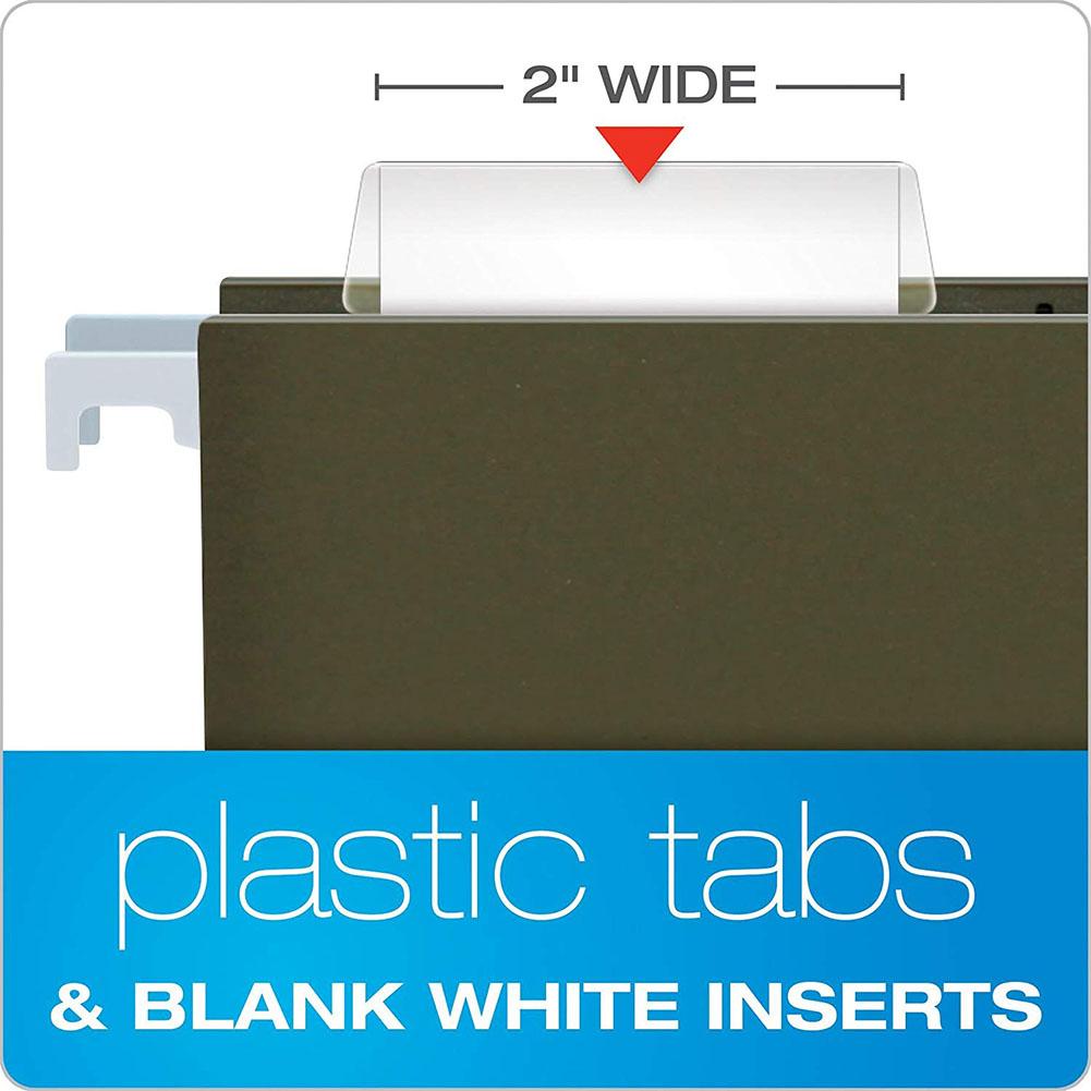 25Pcs/Set Transparent Tag Clip Indexes Holder for Hanging Folders