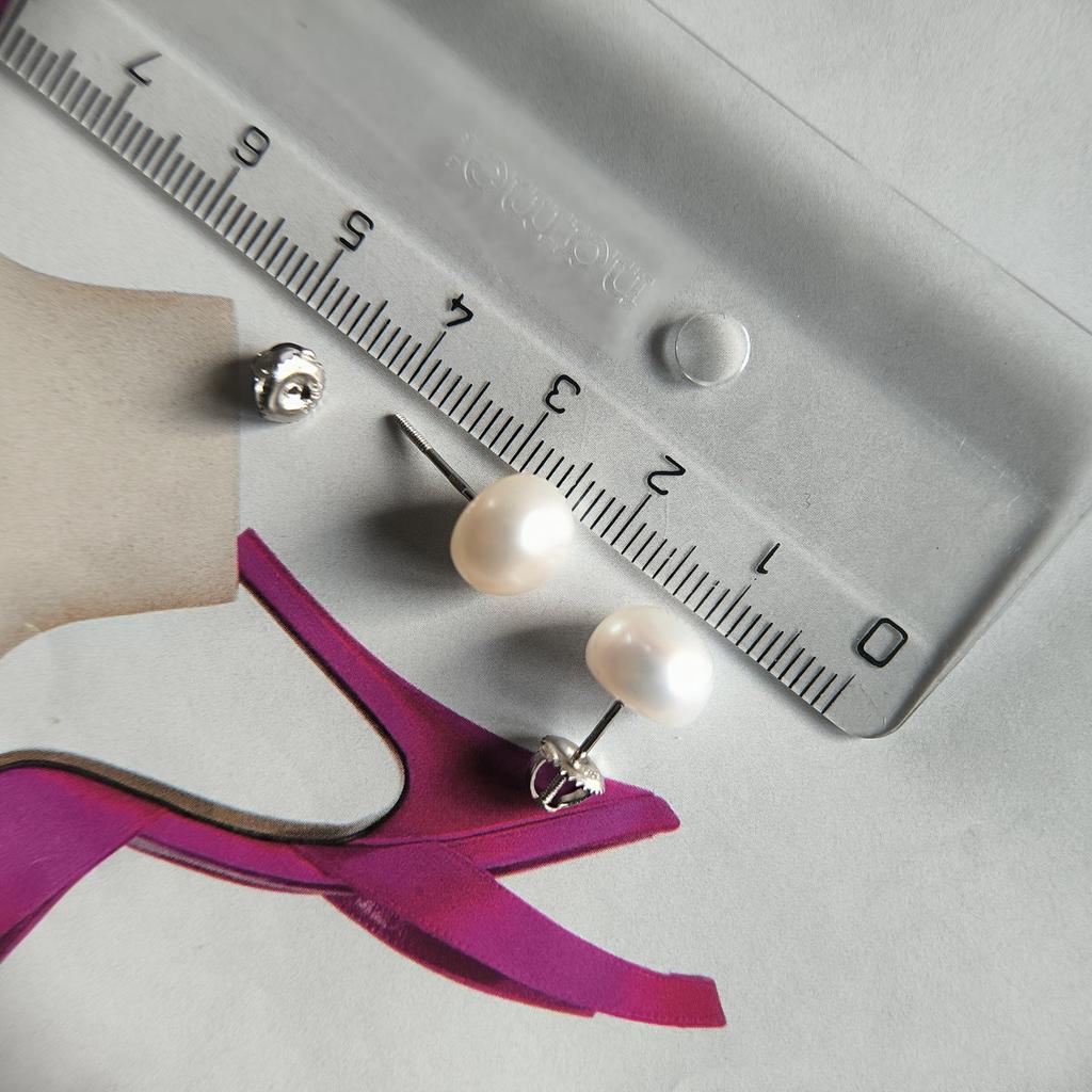 Silver Earrings with Natural Pearls (2207399)