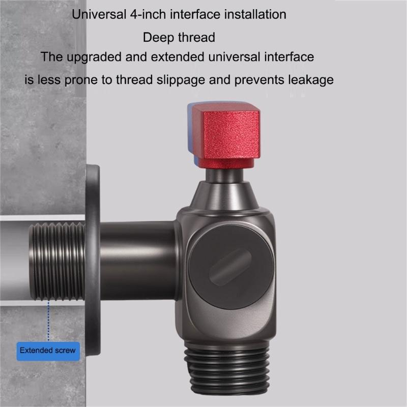 Manual Double Outlet Brass Sprayer for Bathroom Hygienes Pet Care and Laundry Threaded Valves with Leakproof Structure