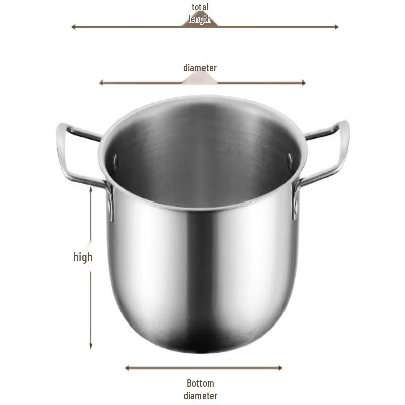

ZISIZ 304 Stainless Steel Noodle Soup Pot Set