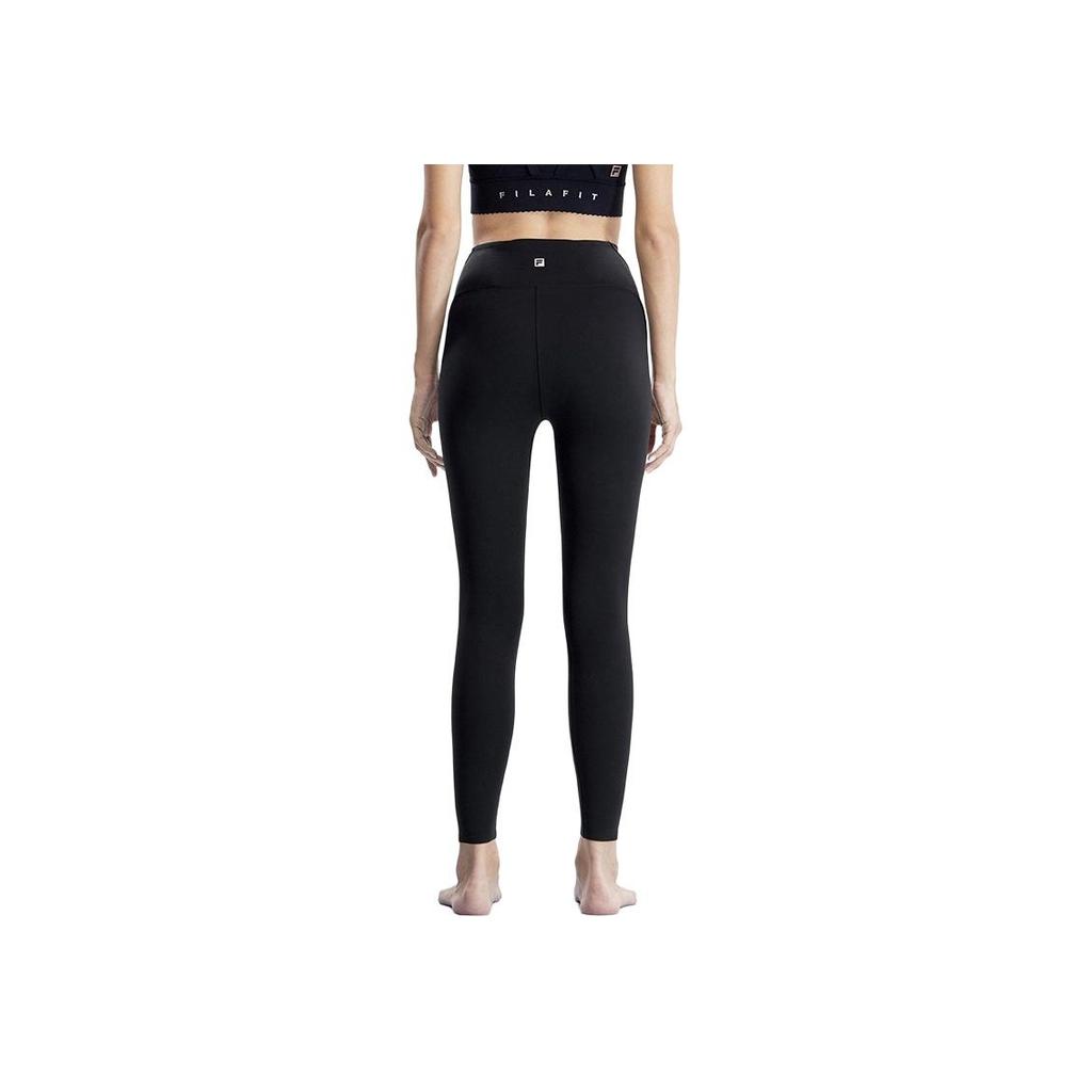 Fila 2023 Summer New Basic Solid Color Knitted Leggings Women Leggings Black A11W321617F-BK
