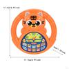 Kids Steering Wheel Toy Early Educational Game Portable Funny Cute Simulated Driving Controller for