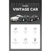 1/18 Mercedes-Benz 300SL Supercar Alloy Car Model Sound and Light Pull Back Children's Toy Collectibles Birthday Gift