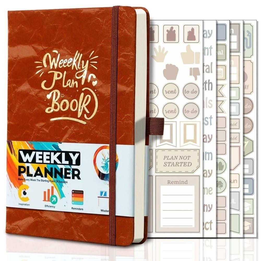 English Edition A5 Weekly Planner To-do List Personal Schedule Planner Cash Budget Book  Study Work