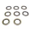 8PCS Trailer Hub Wheel Grease Seals 2.25in ID 3.376in OD Double Lip Grease Seals for Dexter Texcom RV Trailer