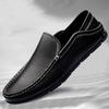 Men Casual Shoes Breathable Genuine Leather Loafers Luxury Brand Business Office Shoes For Men Driving Moccasins Slip On Flats
