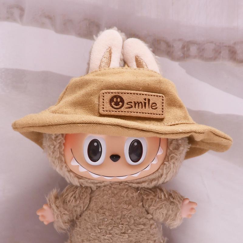 Colgante de Sombrero Labubu de 17cm: Accesorio de Ropa/Llavero/Colgante para Bolso de Hombro/Vaso de Agua
