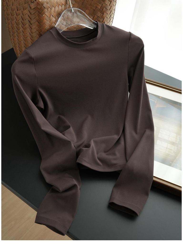 Women's Slim Fit Long Sleeve Sports Top for Running & Yoga - Spring/Autumn Style