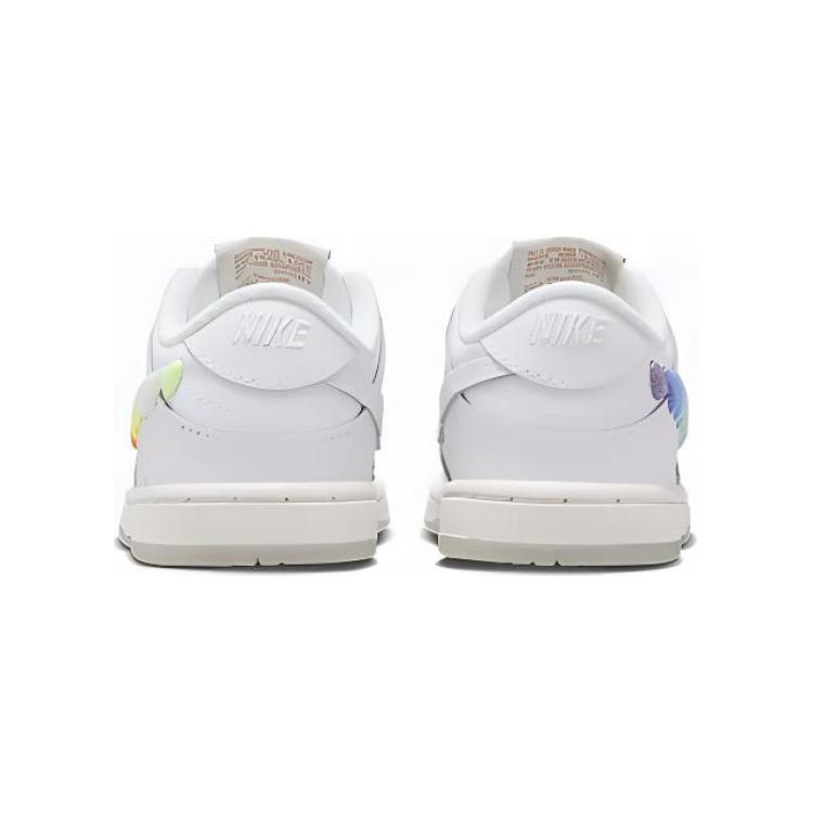 Nike Dunk Low TD Rainbow Lace Swoosh Baby Sneakers White Multi-Color Dark-Pony FQ1924-100