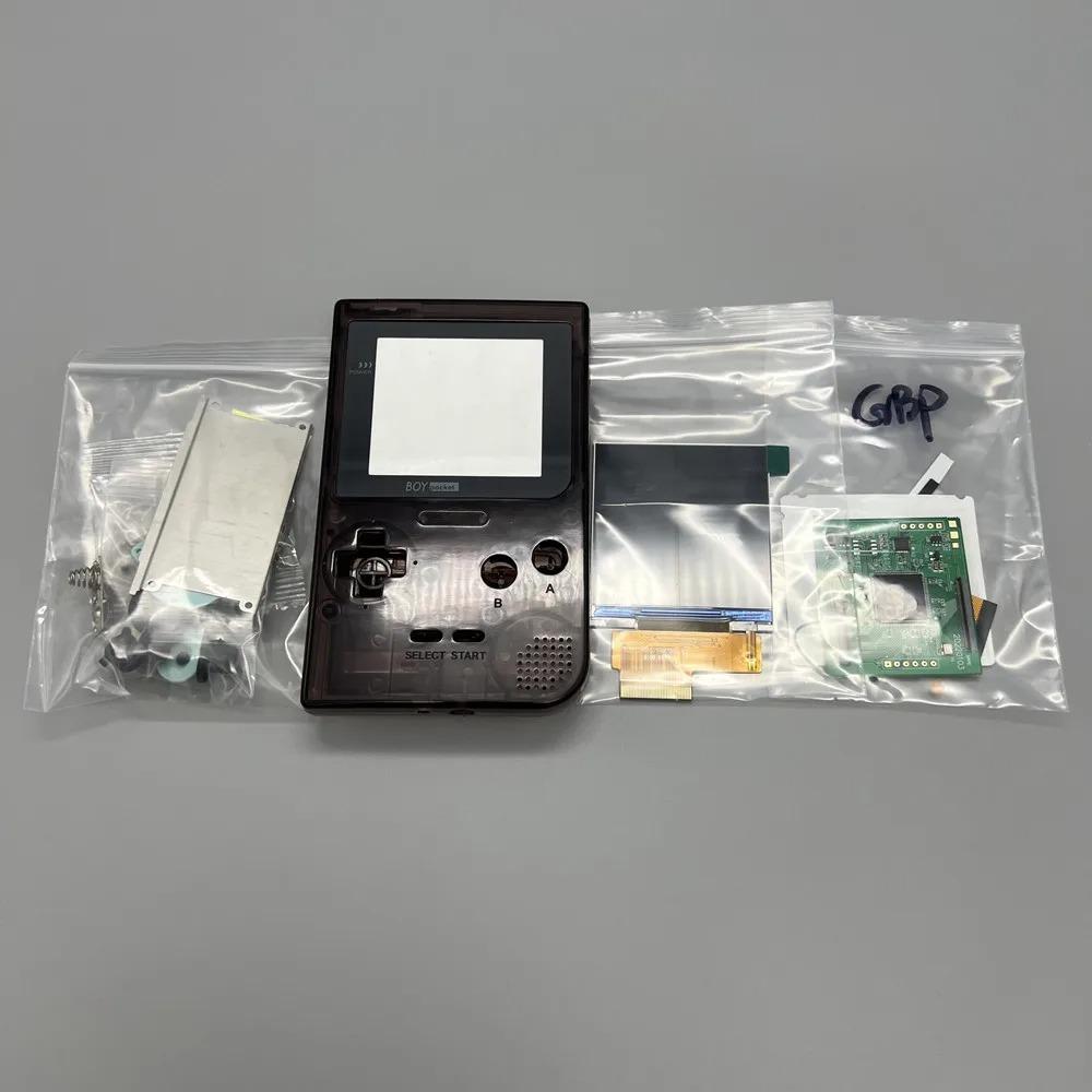 GBP LCD Kurulumu Kolay 2,6 inç Tam Boy IPS Yüksek Parlaklık LCD gameboy pocket GBP için Yüksek Kaliteli Kabuklu
