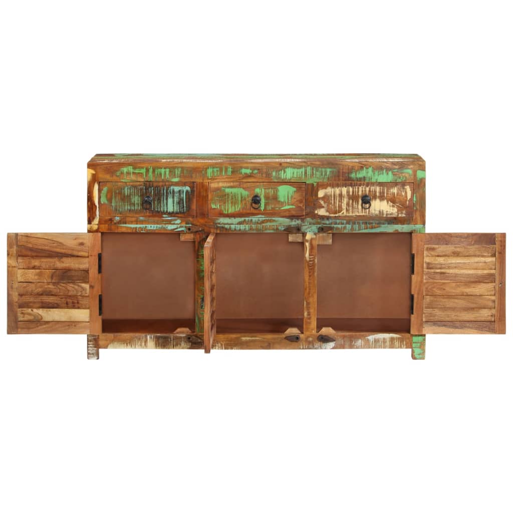 Sideboard 110x30x65 Cm Reclaimed Solid Wood