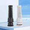 5Pcs Waterproof Cable Gland Pg7 Plastic Anti-Bending Joint M12 Nylon Pa66 Torsion-Proof Glands Pg7/9/11/13.5/16/19/21 Connector