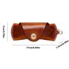 Unisex Retro Hanging Pu Leather Glasses Bag Portable Lanyard Hanging Sunglasses Case Simple Handmade Glasses Storage Box