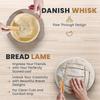 Bread Fermentation Basket Set Oval Fermentation Basket Beater Dough Scraper Set Silicone Brush