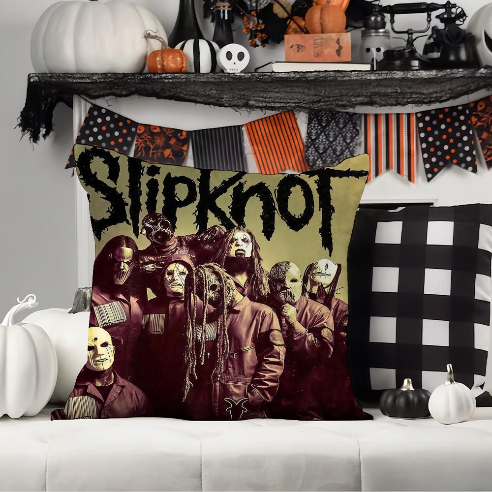 Rocková Kapela S-Slipknot Povlak Na Polštář Kancelářské Polštáře Vhodné Na Pohovku Auto Ložnici Dekorativní Povlak Na Polštář