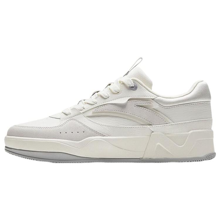 

Anta C37 Series Anti Slip Wear Resistant Low Top Skateboard Shoes Men s White Gray 43