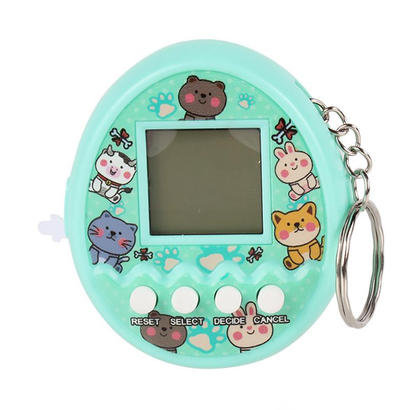 Machine à Animaux Électronique Mini Machine de Jeu Électronique de Poche Œuf d'Animal de Compagnie Animal de Compagnie Virtuel Culture Porte-Clés Pendentif
