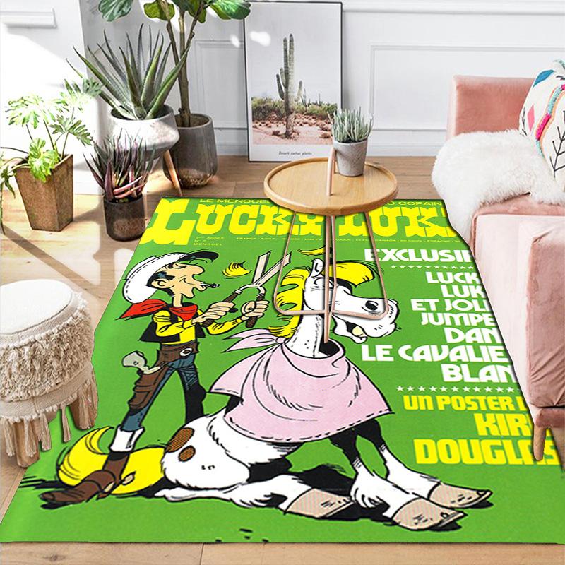Lucky Luke Rug Floor Mat for Living Room or Bedroom Soft and Comfortable Carpet a Gift for Birthday and Holiday.DFF0925282