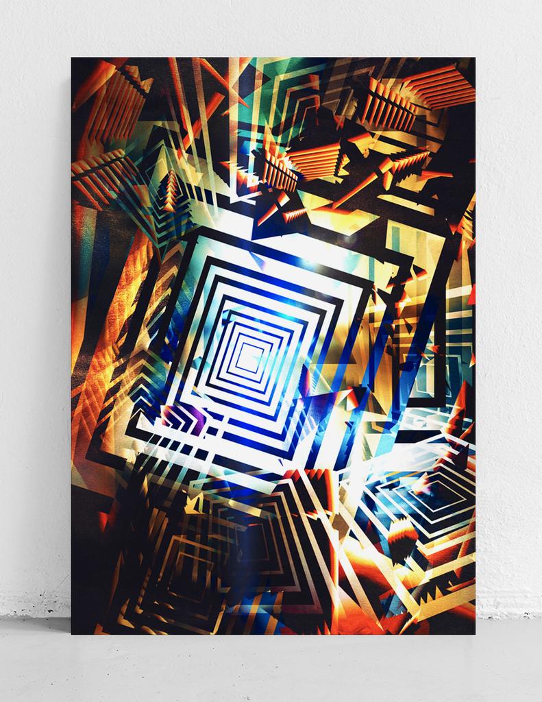 Abstract Squares Poster