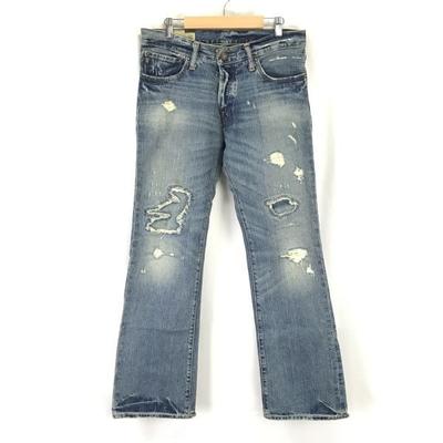 Abercrombie & Fitch Distressed Denim Jeans Blue Size W30 L30 Inseam 81cm(USED)