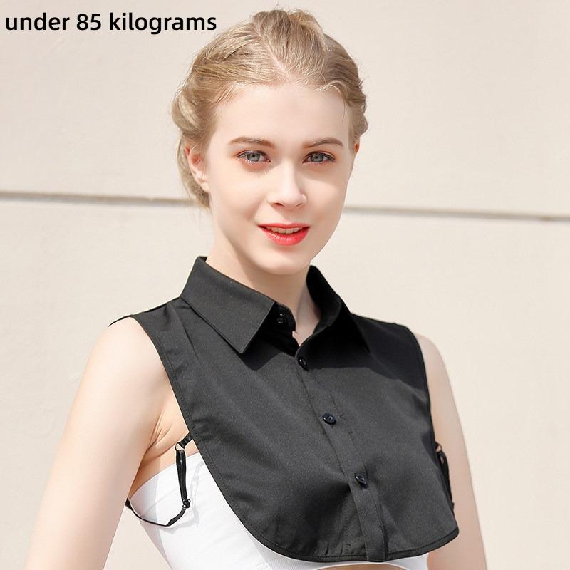 3pcs Multifunctional Professional Style Shirt with Fake Collar,Square Collar Suitable for Graduation Ceremony with Formal Cloths