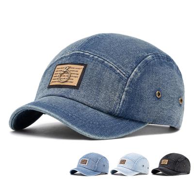 Denim Baseballkappe Herren Kurzer Schirm Frühling Sommer Kappe Damen Outdoor Sonnenschutzhut