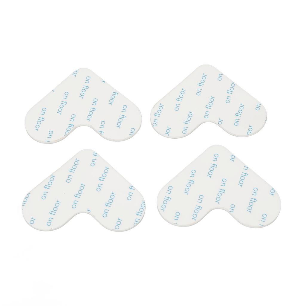 4 Pack Double Sided Carpet Tape Reusable Washable Heart Shape Slip Resistant Ultra Thin Area Rug
