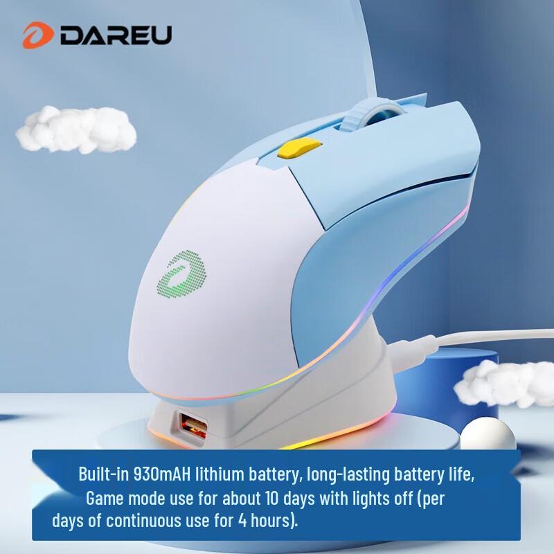 Dareu EM901 Lightweight Dual Mode RGB Gaming Mouse