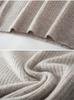 100% Wool Round Neck Long Sleeve Women's Solid Twill Ribbed Base Layer Top - 2026 Autumn/Winter Collection