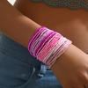 Elegant Glass Bead Bracelet Set 30pcs Colorful Bohemian Beads Anklets Bracelet Statement Bead Bracelet Set