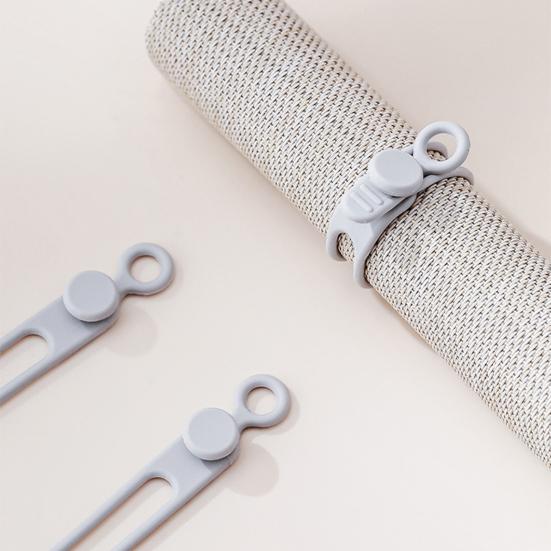 Silicone Cable Ties Elastic Reusable Multifunctional Cable Organizer Lightweight Reusable